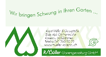 R.Müller Gartengestaltung GmbH, 6032 Emmen, 041 260 90 59 , www.mueller-rosenau.ch